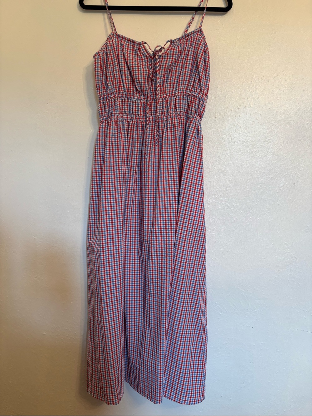 Universal Thread- Red, white and Blue Gingham maxi Sundress